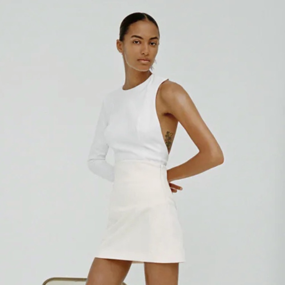 Zara Asymmetrical Bodysuit NWT